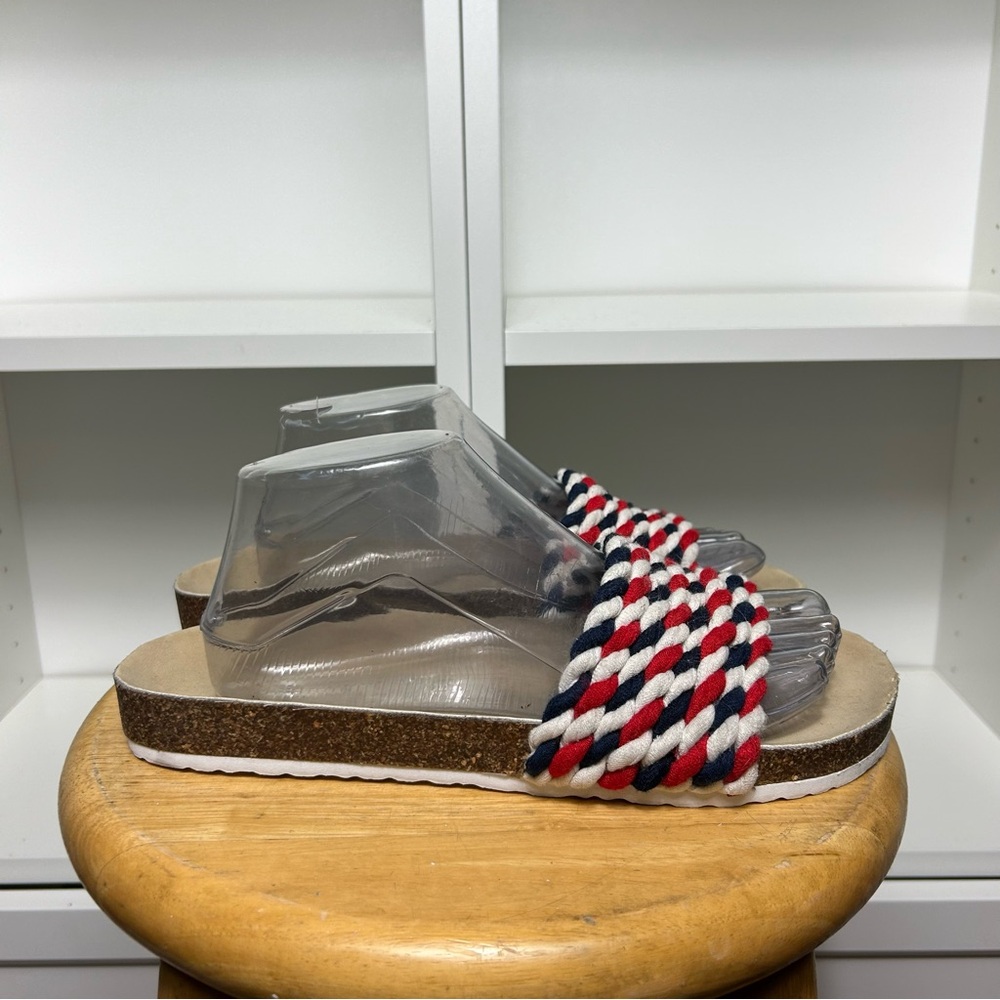 American eagle outfitters Red, White, and Blue Braided Sandals